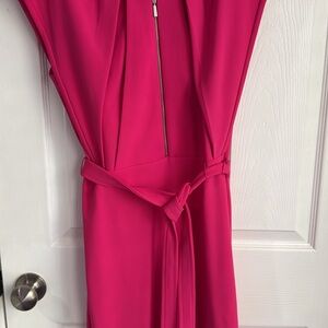 Calvin Klein Collection Vibrant Pink Backless Dress